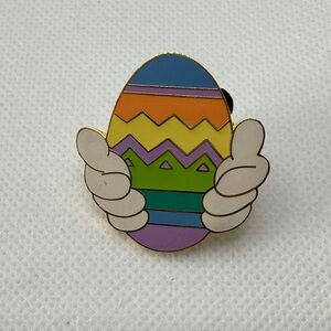 Colorful Easter Egg Mickey Pin